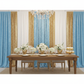 Velvet 12ft H x 118" W Drape/Backdrop Curtain Panel - Baby Blue