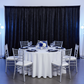 Velvet 12ft H x 118" W Drape/Backdrop Curtain Panel - Black