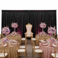 Velvet 12ft H x 118" W Drape/Backdrop Curtain Panel - Black