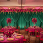 Velvet 12ft H x 118" W Drape/Backdrop Curtain Panel - Emerald Green