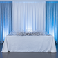 Velvet 12ft H x 118" W Drape/Backdrop Curtain Panel - White