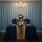 anniversary dinner with Velvet 12ft H x 52" W Drape/Backdrop Curtain Panel - Baby Blue