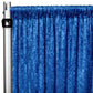 Velvet 12ft H x 118" W Drape/Backdrop Curtain Panel - Royal Blue