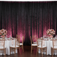 Velvet 14ft H x 118" W Drape/Backdrop Curtain Panel - Black