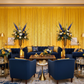 Velvet 14ft H x 52" W Drape/Backdrop Curtain Panel - Canary Yellow