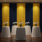 Velvet 14ft H x 52" W Drape/Backdrop Curtain Panel - Canary Yellow