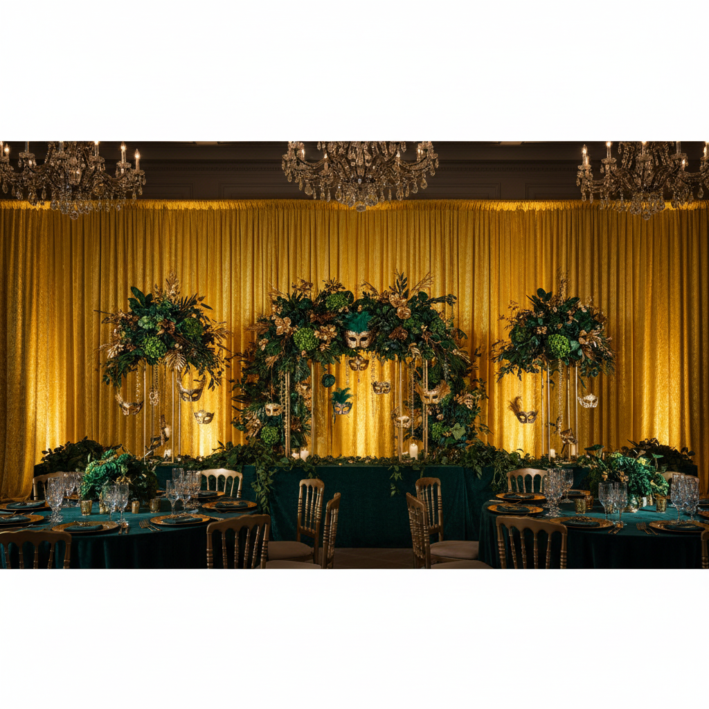 Velvet 14ft H x 52" W Drape/Backdrop Curtain Panel - Canary Yellow