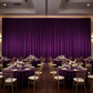 Velvet 14ft H x 52" W Drape/Backdrop Curtain Panel - Purple for elegant quenceanera indoor reception