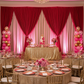 Velvet 14ft H x 52" W Drape/Backdrop Curtain Panel - Red for quinceanera reception