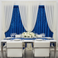 Velvet 16ft H x 118" W Drape/Backdrop Curtain Panel - Royal Blue