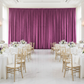 Velvet 18ft H x 52" W Drape/Backdrop Curtain Panel - Violet for an indoor wedding reception 