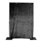 velvet drape backdrop curtain panel black full view on pipe set