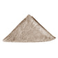 Velvet 20"x20" Linen Napkin Taupe triangle fold