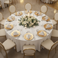 elegant birthday party setup with Velvet 20"x20" Linen Napkin - White