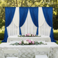 Velvet 8ft H x 52" W Drape/Backdrop Curtain Panel - Royal Blue