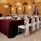 elegant wedding celebration with Velvet 90"x132" Rectangular Tablecloth - Cabernet