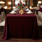 fine dining with Velvet 90"x132" Rectangular Tablecloth - Cabernet