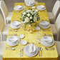 Velvet 90"x132" Rectangular Tablecloth - Canary Yellow