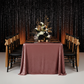 Velvet 90"x132" Rectangular Tablecloth - Dark Dusty Rose/Mauve