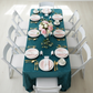 Velvet 90"x132" Rectangular Tablecloth - Dark Turquoise