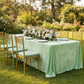 Velvet 90"x132" Rectangular Tablecloth - Mint Green