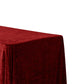 Velvet 90"x156" Rectangular Tablecloth Apple Red close up