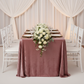 Velvet 90"x156" Rectangular Tablecloth - Dark Dusty Rose/Mauve