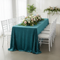 Velvet 90"x156" Rectangular Tablecloth - Dark Turquoise
