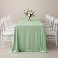 Velvet 90"x156" Rectangular Tablecloth - Mint Green