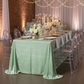 Velvet 90"x156" Rectangular Tablecloth - Mint Green