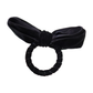 10 pc/pk Velvet Bow-Tie Napkin Ring Black ring and top view