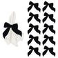 10 pc/pk Velvet Bow-Tie Napkin Ring - Black bundle 