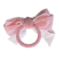 10 pc/pk Velvet Bow-Tie Napkin Ring Pink back close up