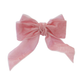 10 pc/pk Velvet Bow-Tie Napkin Ring - Pink top view