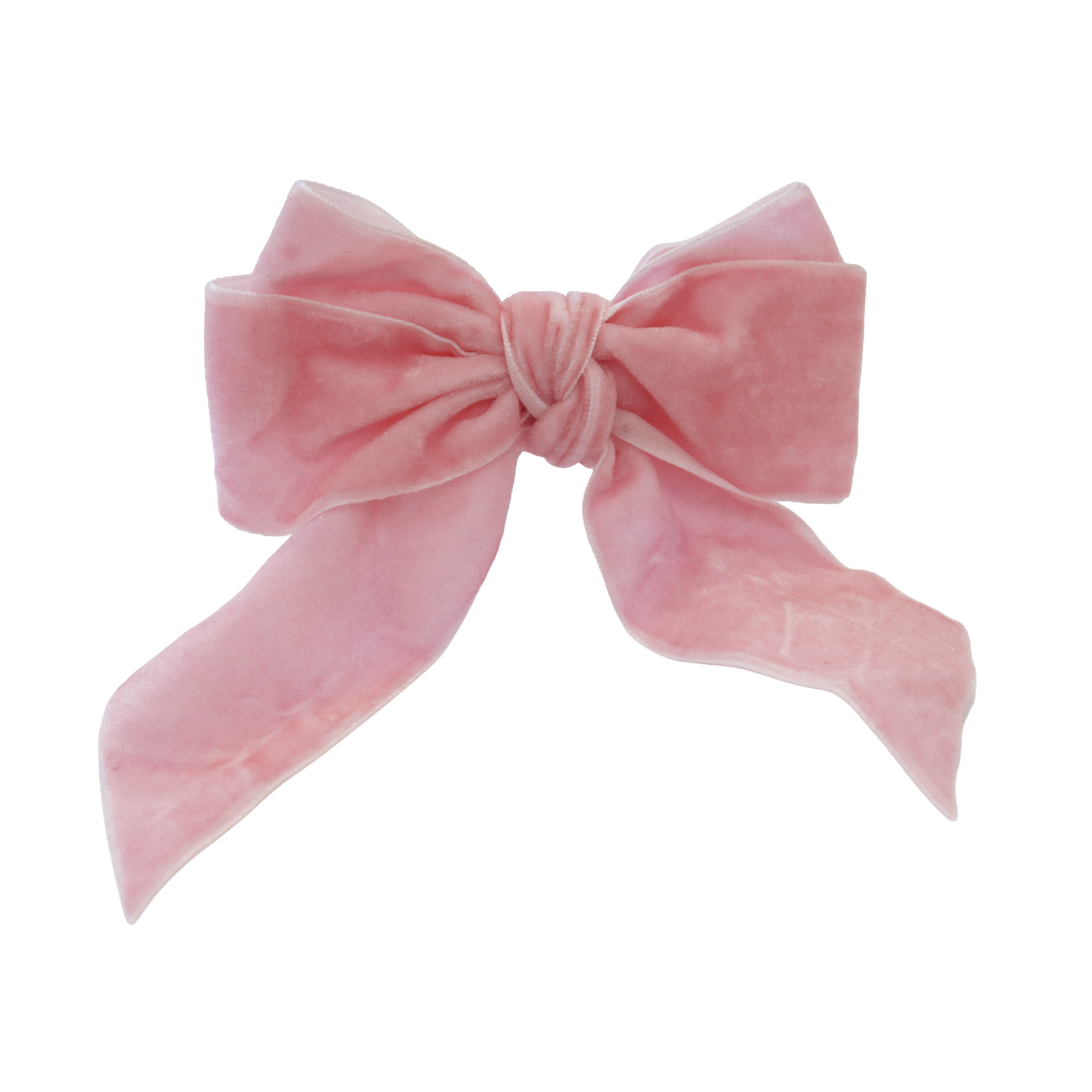 10 pc/pk Velvet Bow-Tie Napkin Ring - Pink top view