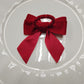 Velvet Bow-Tie Napkin Ring Red backside of the napkin ring