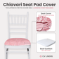 5 pcs/pk Velvet Spandex Chiavari Seat Pad Cover - Dusty Rose/Mauve
