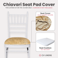 5 pcs/pk Velvet Spandex Chiavari Seat Pad Cover - Champagne
