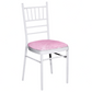 5 pcs/pk Velvet Spandex Chiavari Seat Pad Cover - Pink - CV Linens