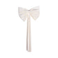 Velvet Giant Fabric Bow for Backdrop Ivory full view