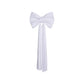 Velvet Giant Fabric Bow for Backdrop White full view
