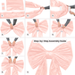 Velvet Giant Fabric Bow for Background Pastel Pink assembly steps instructions