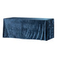Velvet Rectangular Tablecloth - Navy Blue
