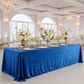 Royal Blue Velvet Rectangular Tablecloth - Indoor Wedding