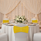 Velvet Ruffle Stretch Chair Band - Canary Yellow