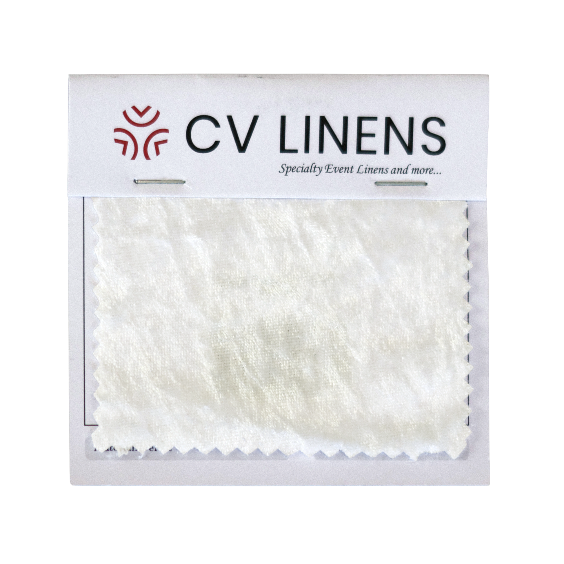 Velvet Swatch Card - Ivory