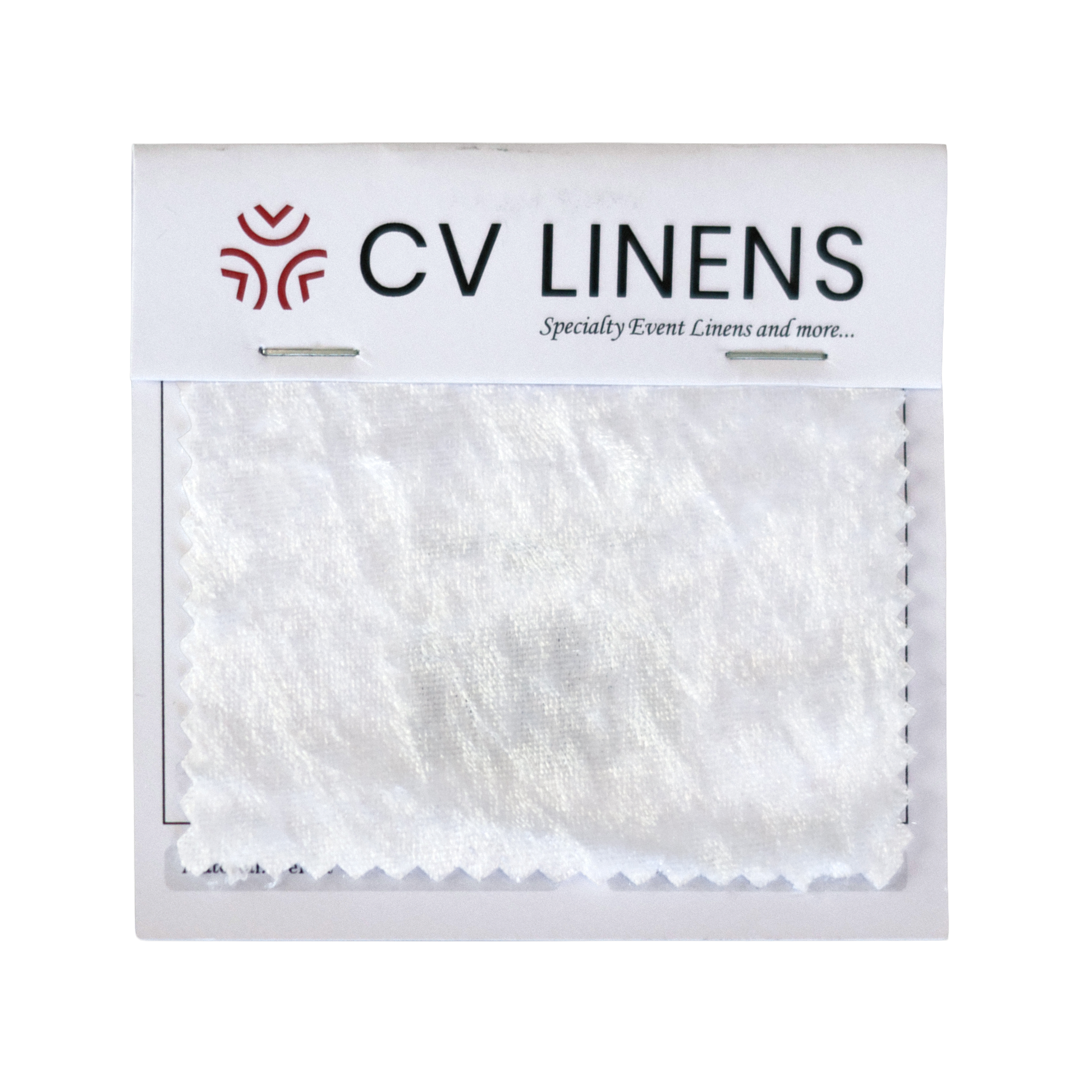 Velvet Swatch Card - White