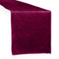 Velvet Table Runner Cabernet angle view