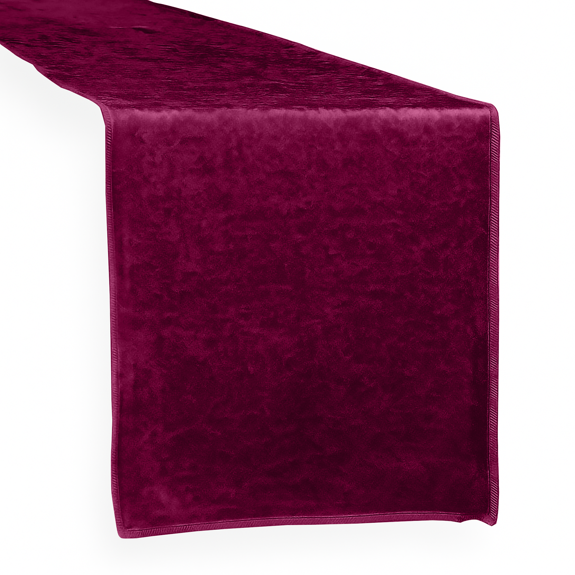 Velvet Table Runner Cabernet angle view