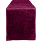 Velvet Table Runner Cabernet front view